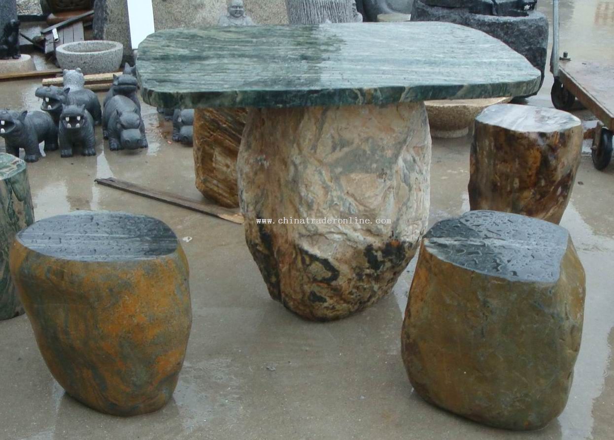 Stone Bench and Table from China