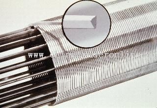 Wedge wire candle filter screens