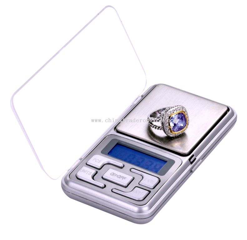 automatic zero resetting pocket scale