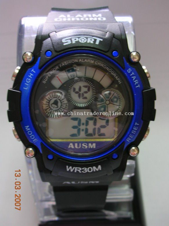 30m water-proof electronic watch from China