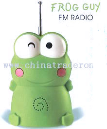 Mini Portable Cartoon Smiling Frog Radio from China