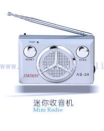 Mini Portable Desktop Light Radio