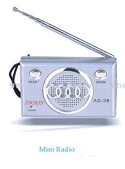 Mini Portable Desktop Radio with Flashlight from China