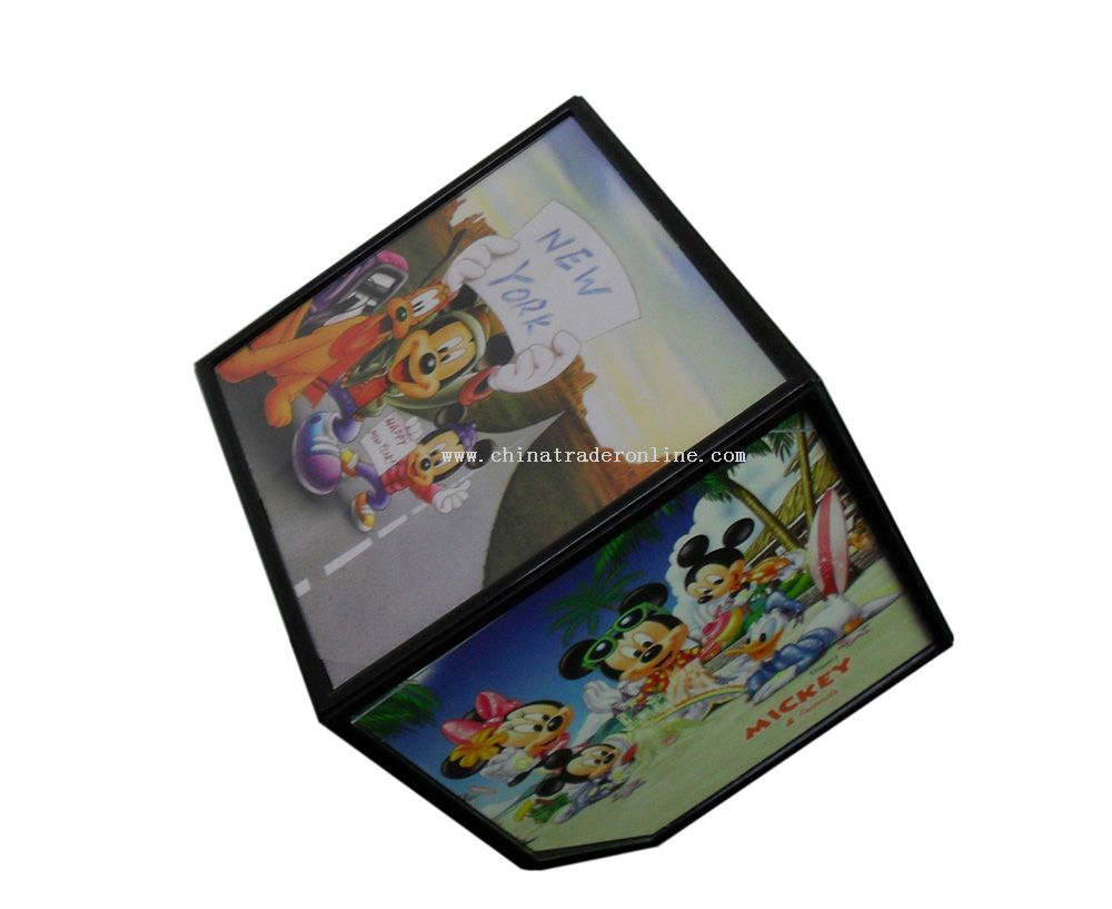 Turning cube photo frame from China