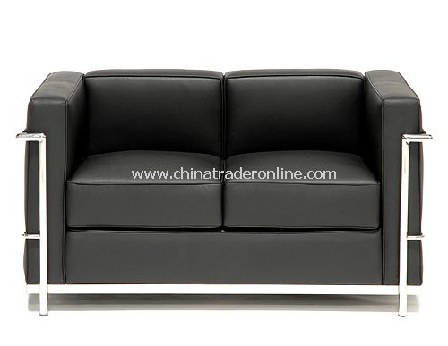 LC2 Petit Comfort Modern Classic Leather Sofa