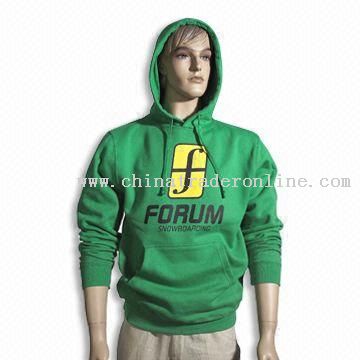 Mens Cotton Hoody with Printed Logo on Front