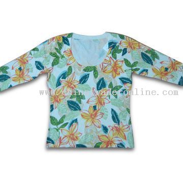 Silk and Cotton Womens Fashion Sweater from China