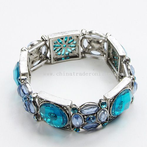 Alloy &Stone Bracelet from China