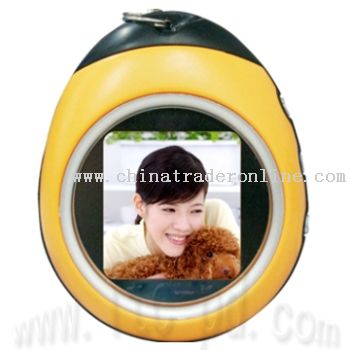 1.5 Inch Mini Bettle Keychain Digital Photo Frame with Clock and Calendar