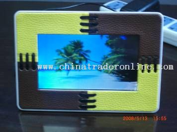 Leather Digital Photo Frame in 7 Inch from China