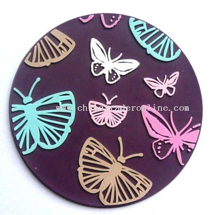 Soft PVC Coaster from China