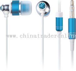 Metal Earphone with Crystal from China