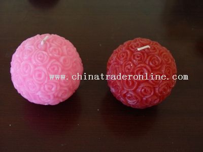 Valentine Flower Ball Candle