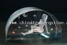 3D Laser Engraved Crystal from China