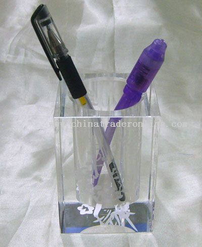 Crystal White Pen Holder