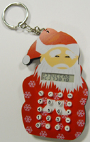 EVA Santa Claus Shape Calculator with Keychain