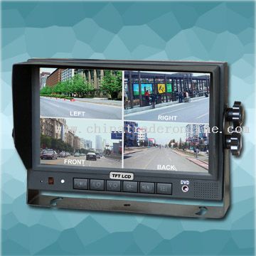 7 Inch Color LCD Monitor with Built-in Quad from China