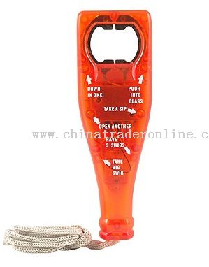 Plastic&Metal Bottle Opener from China