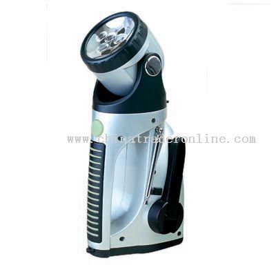 Dynamo Emergency Wind Up LED Torch Flashlight Lantern Radio Headlamp Lighting Nightlight