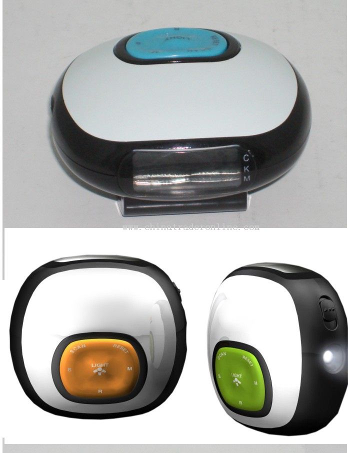 Step PEDOMETER WITH FM RADIO from China