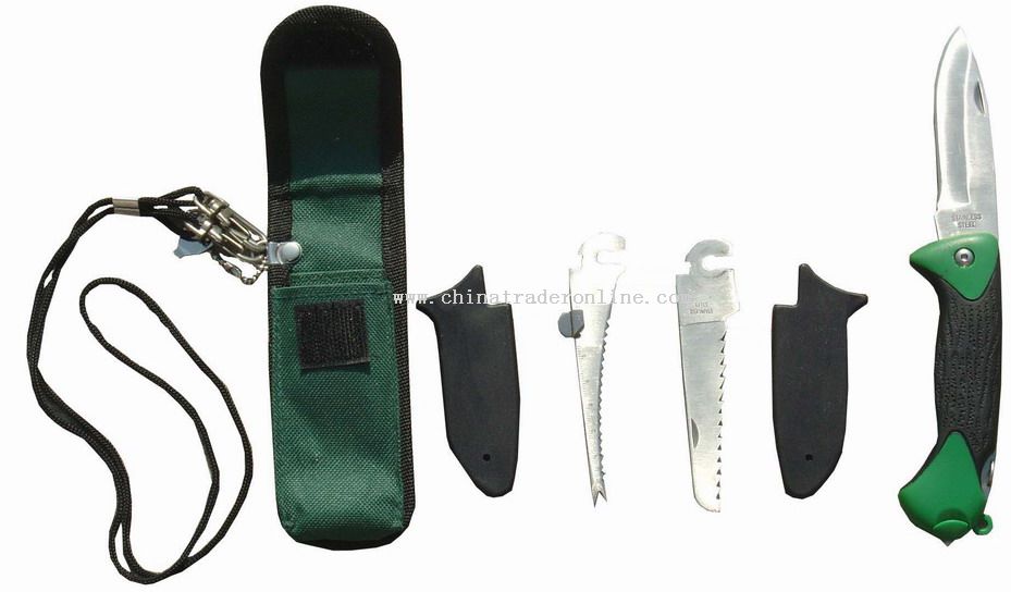 Hunting Knife with Rubber Handle from China