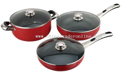 6 PCS Aluminum Cookware Set from China