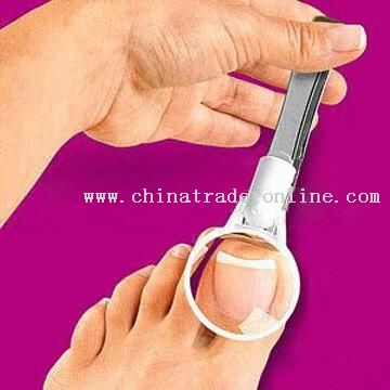 Magnifying Nail with 1.5-inch 2x Lens and 4-inch Long Nail Clippers from China