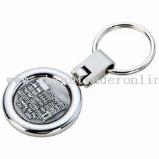 Round Compass 3-D Keytag