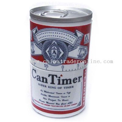 can-shaped timer from China