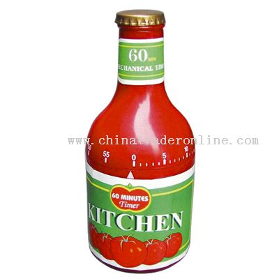 tomato bottle shaped timer from China