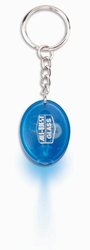 Blue Frosted Translucent Squeeze-Action Keylite With Blue Led Light