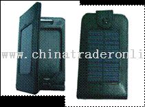 solar charger Leather case for iphone from China