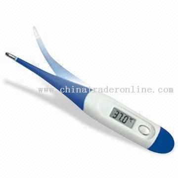 Digital Thermometer with Flexible Tip and LCD Display from China