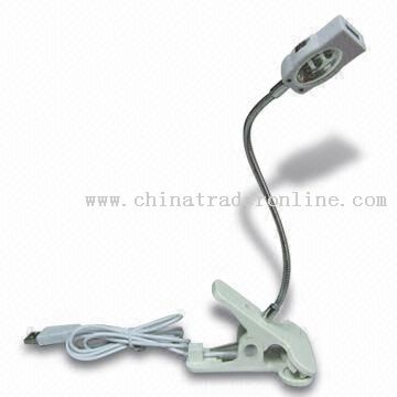 USB Light with Clip and 3 Pieces Super Bright LEDs and Head Switch from China