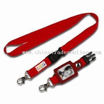 Lanyard, Made of Polyester, Customized Logos are Welcome