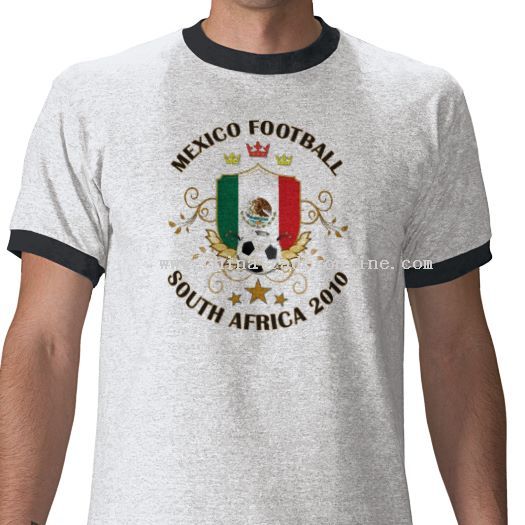 Mexico Football Soccer World Cup 2010 T-shirtby from China