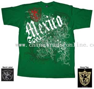 World Cup Soccer Mexico Green Fleur T-Shirt