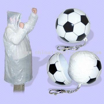 Football Shape compressed raincoat from China