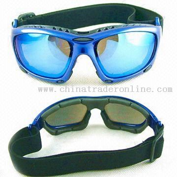 Motorcycle Goggle with Interchangeable Temples and Strap from China