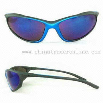 Sports Sunglasses with 100% UVA and UVB Protection Lenses from China