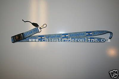 ARGENTINA GREY KEYCHAIN LANYARD FIFA WORLD CUP NEW from China