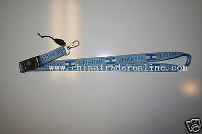 ARGENTINA GREY KEYCHAIN LANYARD FIFA WORLD CUP NEW