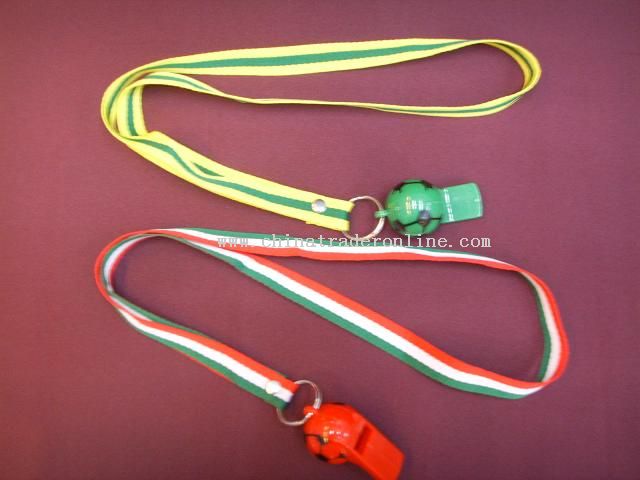 Lanyard with World Cup Plus Whistle from China