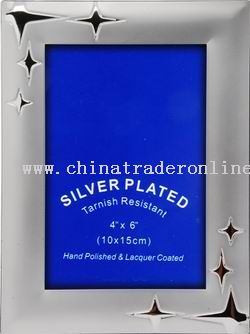 silver plated photo frame