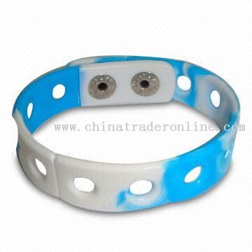 world cup PVC Wristband/Holey Bracelet with Charms from China