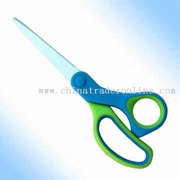 Stationery Scissors with 171mm Length and Soft Handle from China