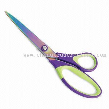 Stationery Scissors with Colorful Titanium Coating