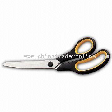 Stationery Scissors with PP/TPR Handles and Thickness 3mm