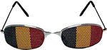 Sunglasses with Flag of Belgium lenses