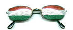 Sunglasses with Flag of Hungary lenses